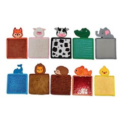 10x Animal Shape Sensory Mat Interactive Learning Toy Portable Polyester Kids