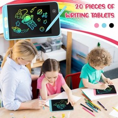 20 Pcs LCD Writing Tablet for Kids 6.5 Inch Colorful Doodle Board LCD Writing…