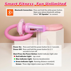 Skip Ball for Kids, LED Light-Up Wheel, Bluetooth Music, 3 Play Modes, Outdoor