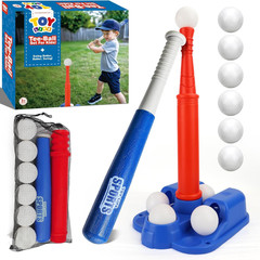 T-Ball Set for Toddlers Ages 3-5 – Kids Baseball Set with Bat, Tee and 6 Balls –