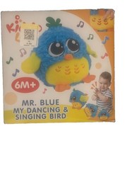 KiddoLab Mr. Blue Dancing & Singing Bird Musical Toy Blue Yellow Green 6M+