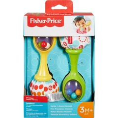 fisher-price Rattle ‘n Rock Maracas 3M+ Yellow & Green Infant Baby Toy BLT33
