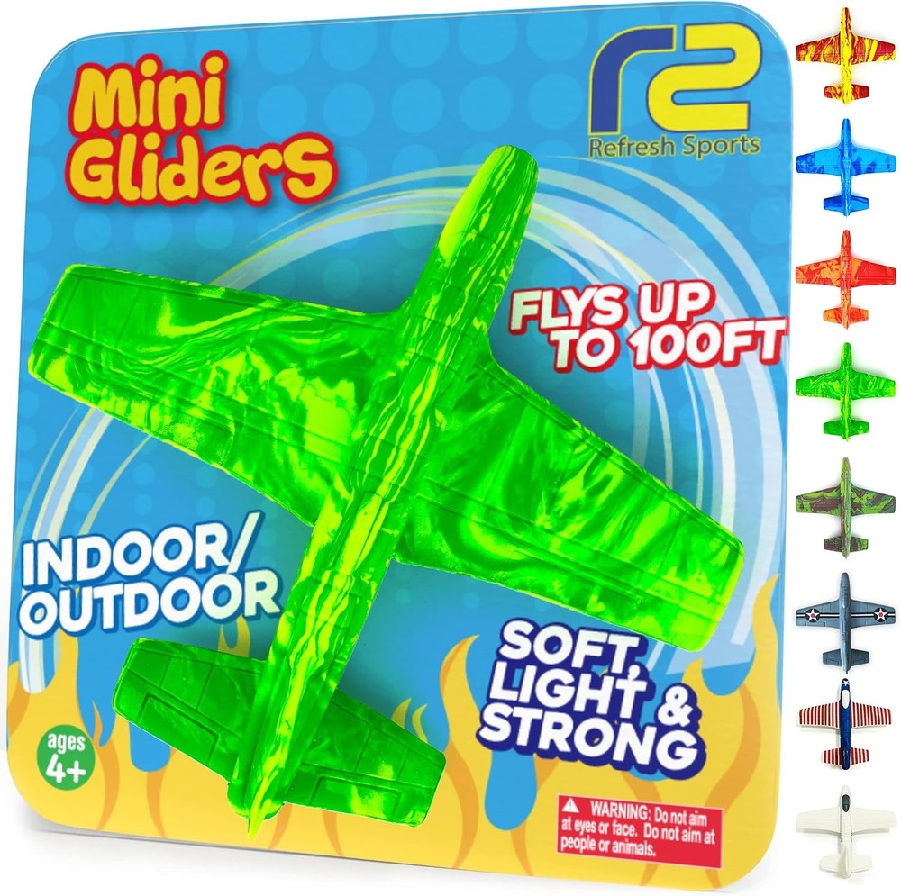 Foam Airplane – Best Outdoor Toys for Kids 3 4 5 6 7 8 9 + Year Old Boys – Best