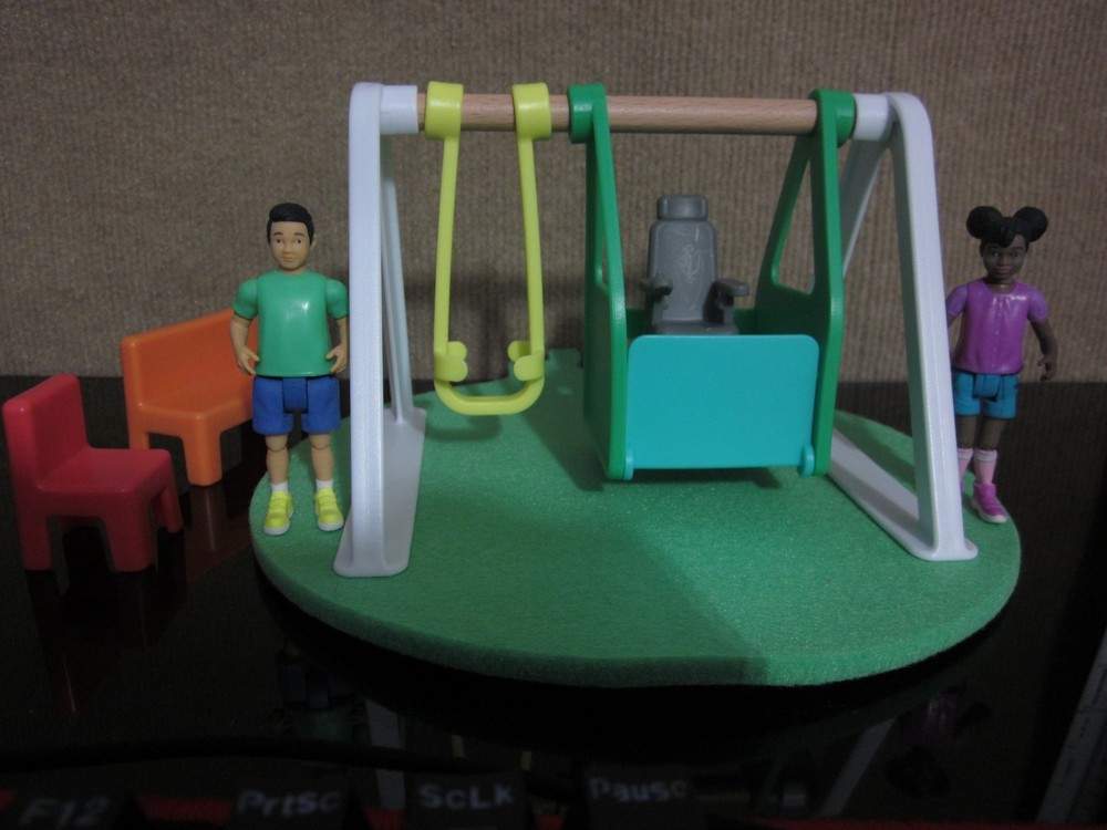 Lovevery The Connector Friends & Swing Set Figures Wheelchair