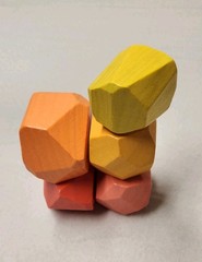Lovevery Wood Stacking Boulders Montessori STEM Free Spirit Play Kit Eco Blocks