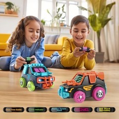 RC Cars 2 Pack Remote Control Combat Cars: 2.4G Rechargeable | 360°