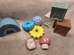 Itzy Ritzy Sensory Blocks, 10 Pieces