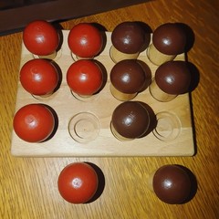 Montessori Wooden Mushroom Peg Sorting Game Child Educational Toy Solid Beech