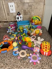 Baby Infant Sensory Toy & Teether Large Lot Bundle #C9