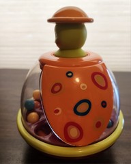 B Toys Poppitoppy Ladybug Ball Popping Toy. Push, and Balls Pop. Baby Toddler