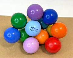 Manhattan Toy Co. Classic Connected Baby Beads Wooden Clutching Toy Multicolor