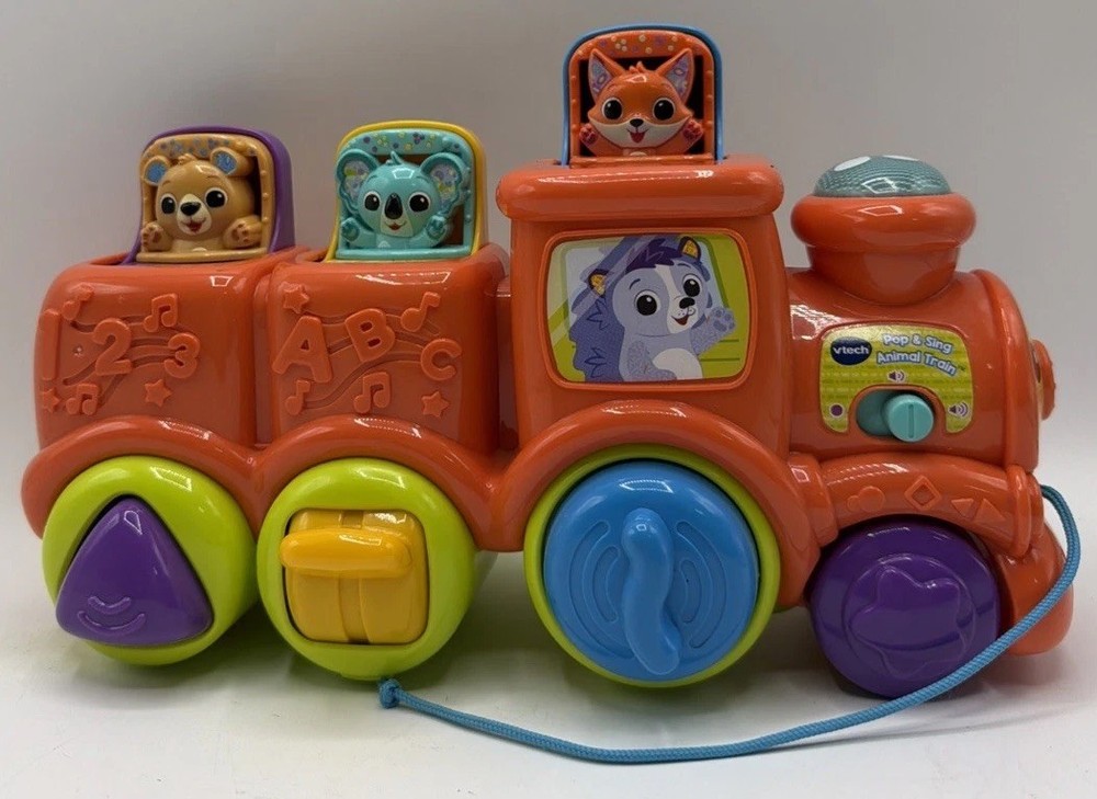 Vtech Pop & Sing Animal Train Tested Lights, Music, & Interactive Pieces Work.