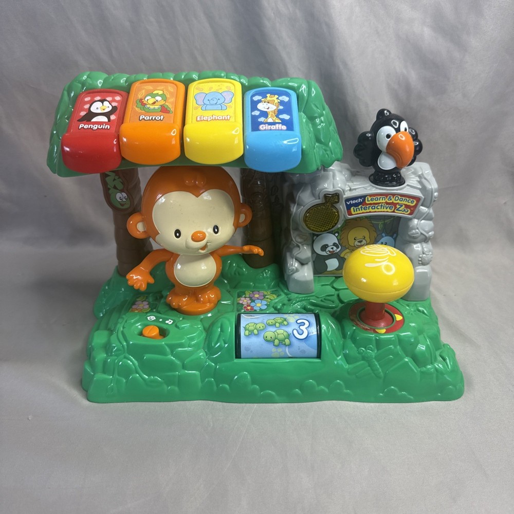 Vtech Learn and Dance Interactive Zoo Monkey 40+ songs & sounds. Tested!