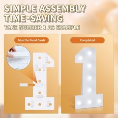 imprsv 4ft Marquee Numbers 16 for 16th-Birthday Decorations: Large Light up N…