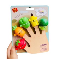 Finger Puppets Childhood Education Toys Vegetables Fruits Animals Vinyl Ornament