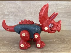 Stem Dinosaur Take Apart Dinosaur Toy Learning Educational Red Triceratops