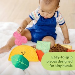 Multi-SensorySoft Taco Fill Spill Infant Toy:Fabric Learning Set for Developing