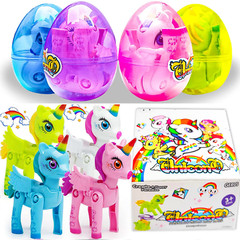 Multicolor Easter Unicorn Eggs Toys for 3-5 Year Old Girls Birthday Gift Kids