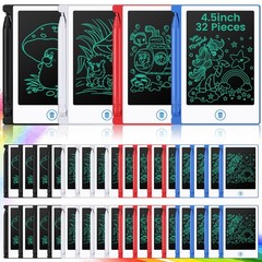 32 Pcs LCD Writing for Bulk Mini 4.5 Inch Doodle Board Reusable Drawing Pad E…