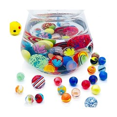 Miutrue 100 Assorted Marbles Bulk Cheap for Kids Ages 4-8-12 Pl… Fast USA SHIP