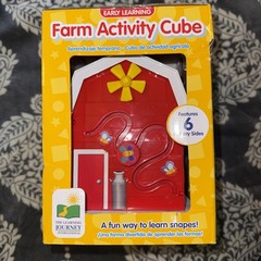 Award Winning Farm Activity Cube Shape Sorter Early Learning Toy for Toddlers…