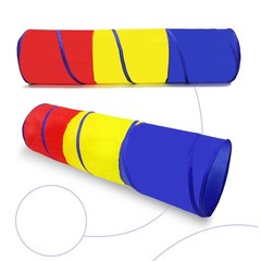 Kids Play Tunnel Folding Polyester Cloth Baby Crawling Training Equipment F SOCT