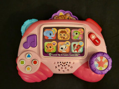 LeapFrog Level Up & Learn Controller Pink RARE VIDEO! NICE!