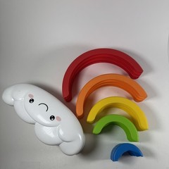 Play Right Rainbow Stacking Toy Steam Numbers Colors Learning Educational Motor