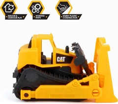 Kids Construction Vehicle Bulldozer 10 Inch Free-Rolling Wheels Indoor Outdoor