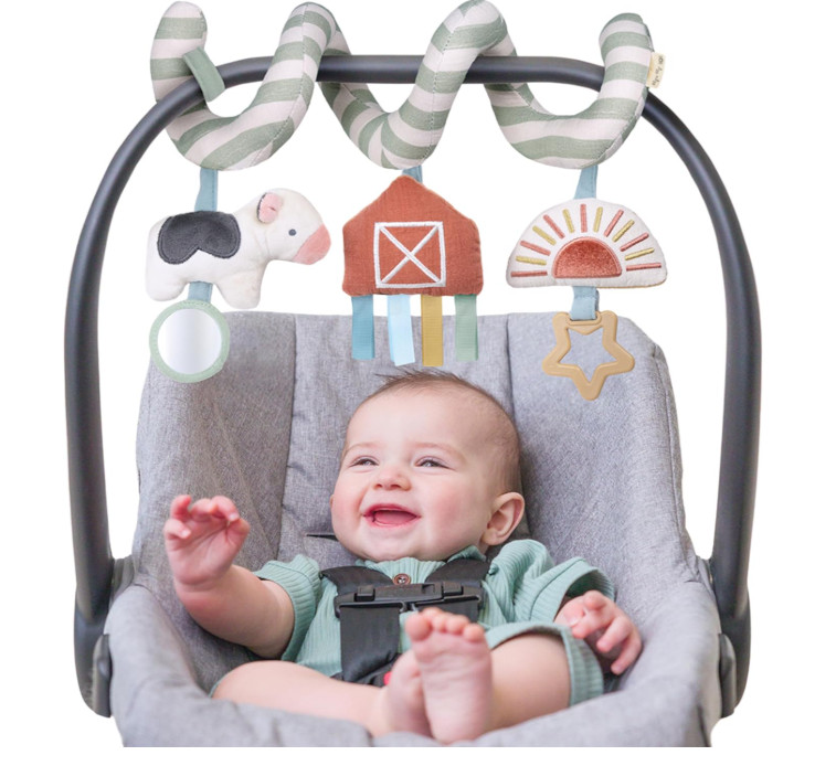 Itzy Bitzy Spiral Car Seat Activity Toy Farm