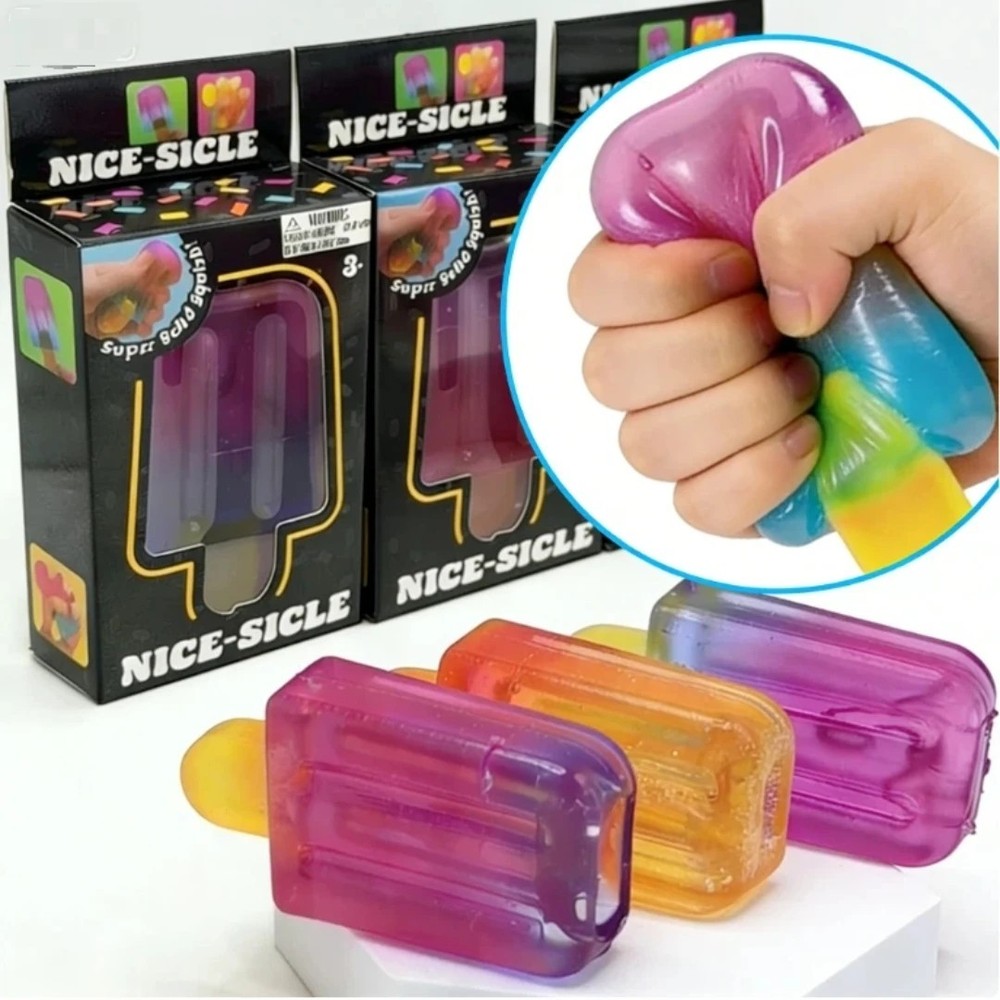 Squishy popsicle blind box Cube Sensory Stress Relief Squishy Cube Anti