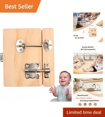 Interactive Montessori Wooden Busy Board Set – Ideal For Preschool Learning