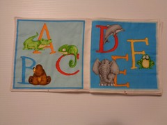 ‘ABC Animal Alphabet’ Soft, Washable, Cloth Book for Baby / Toddler