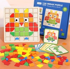 The 3D puzzle tabletop game Children’s wooden early education puzzle toys