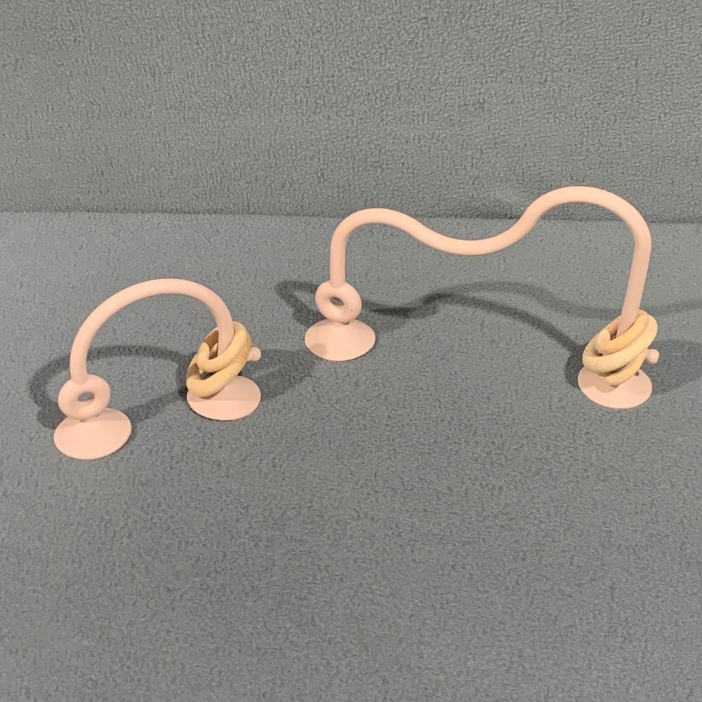 Fat Brain Toy Co Silicone Teething Toys For High Chair 2pc Set BPA Free