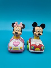 Clementoni Disney Mickey & Minnie Vinyl Push Car Toys