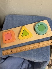 Lovevery Geo Shapes Wooden Puzzle, The Realist Play Kit 19,20,21, Montessori toy
