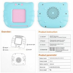 Kids Educational Learning Machine English Early Teaching w/ 112 Cards Child Gift