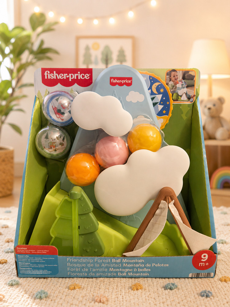 Fisher Price Friendship Forest Ball Mountain Baby Toy 9M + new
