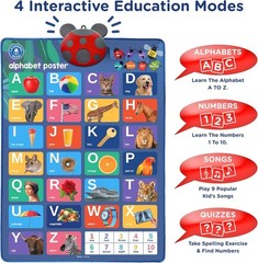 Toddler Educational Toy – Interactive Alphabet Wall Chart