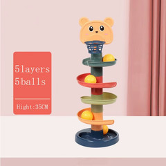 Montessori Ball Drop Toy Baby Stacking Tower Educational Toddler Learning Toy
