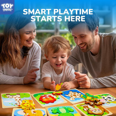 Wooden Puzzles for Toddlers 2-4, Montessori Toys for 1 2 3 Year Old Boys Girls,