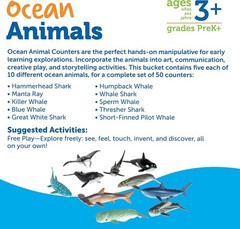 Miniature Ocean Animals – 50 Pieces for Toddler Learning