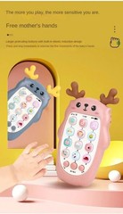 Baby Phone Toys Bilingual Telephone Teether Music Voice Toy Early Educational