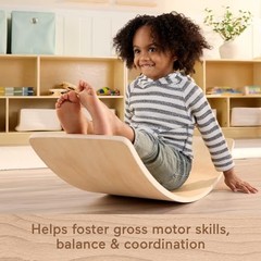 Price Wood Montessori Toy Rockin’ Balance Board American Montessori – Fisher