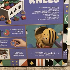 FAO Schwarz Bumble Busy Bee Garden Sort & Match Toy Set 18pc Ages 18m+ Brand New