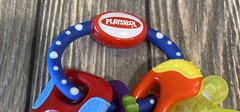 Playskool Multicolor Blue Red Yellow Green Key Ring Teether Baby Toy Toddler