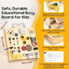 Interactive Montessori Busy Board for Kids: Engaging Cognitive Development Toy