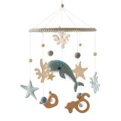 Baby Crib Mobile Rattle Toy For 0-12 Months Cartoon Felt Forest Animal Bed Bell