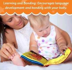 Stimulating Baby Books 0-6 Months and 6-12 Months Infants – Crinkle Books for Ba
